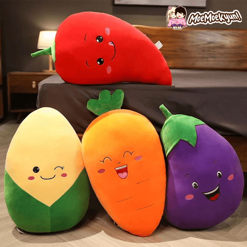 Bright Playful Vegetable Plush Toys - MoeMoeKyun