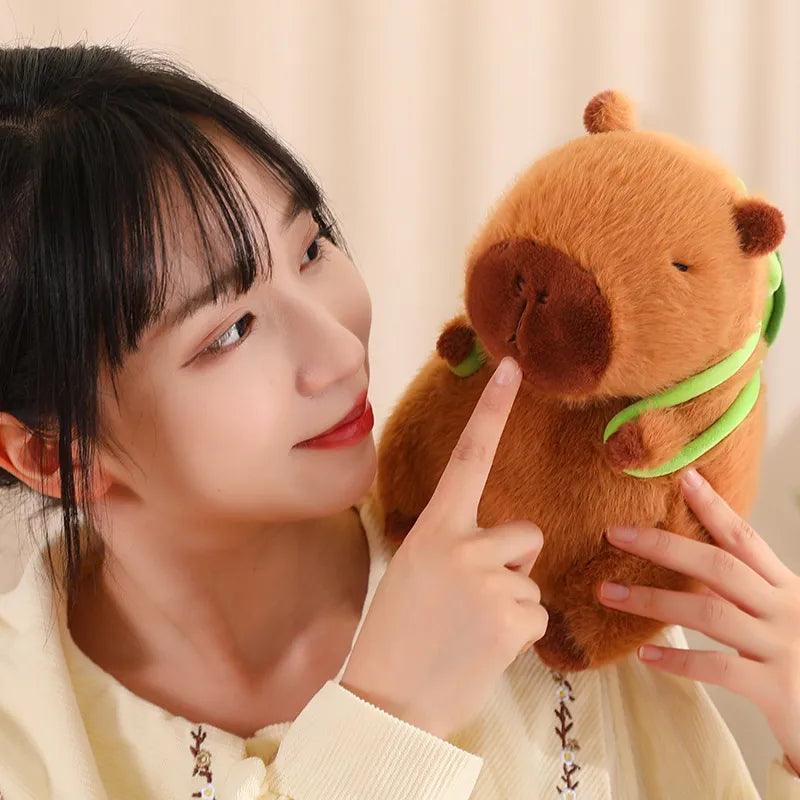 Capybara Plushies with a tiny Turtle Backpack | New - MoeMoeKyun