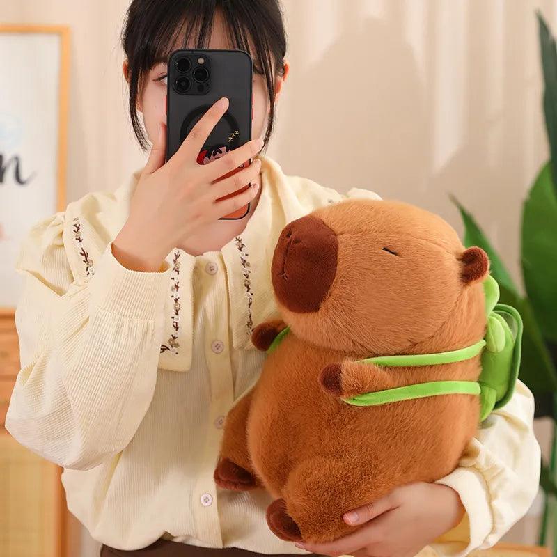 Capybara Plushies with a tiny Turtle Backpack | New - MoeMoeKyun