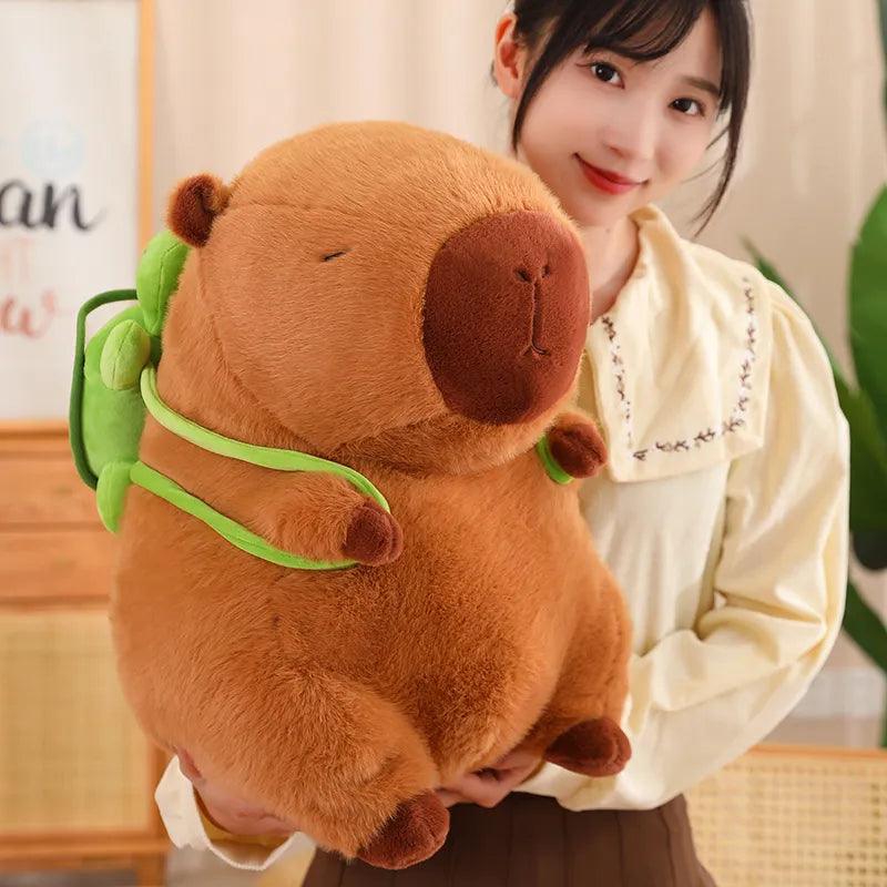 Capybara Plushies with a tiny Turtle Backpack | New - MoeMoeKyun