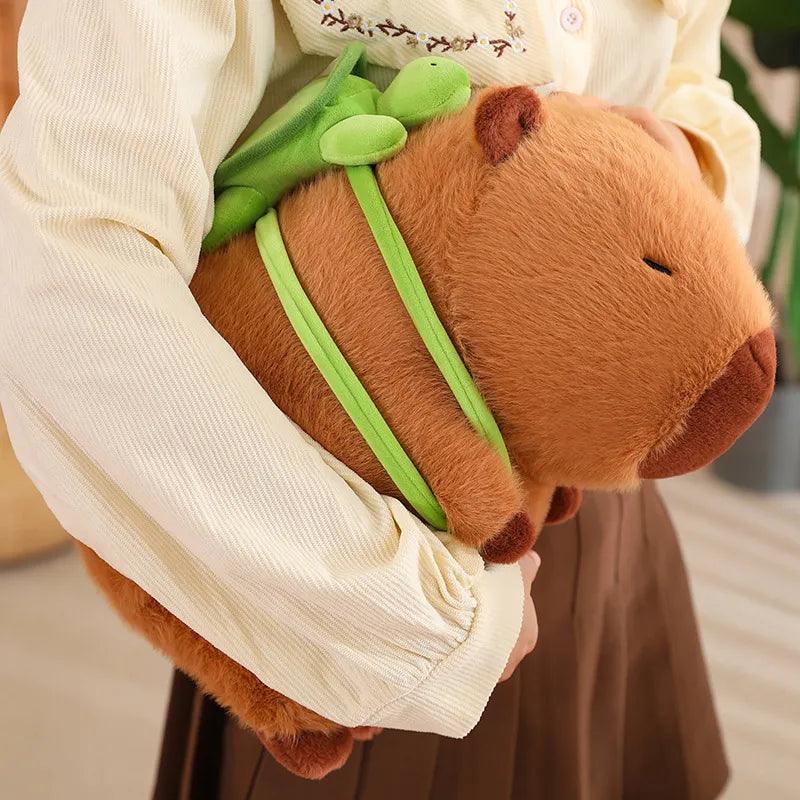 Capybara Plushies with a tiny Turtle Backpack | New - MoeMoeKyun