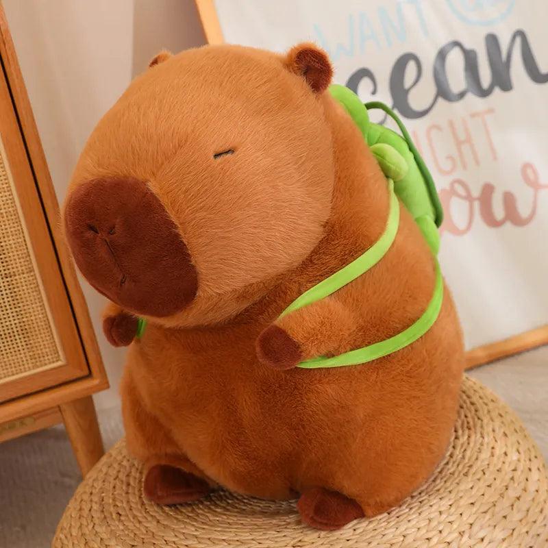 Capybara Plushies with a tiny Turtle Backpack | New - MoeMoeKyun