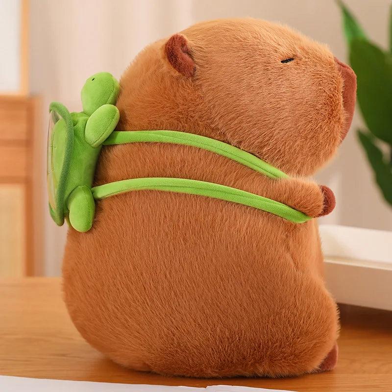 Capybara Plushies with a tiny Turtle Backpack | New - MoeMoeKyun