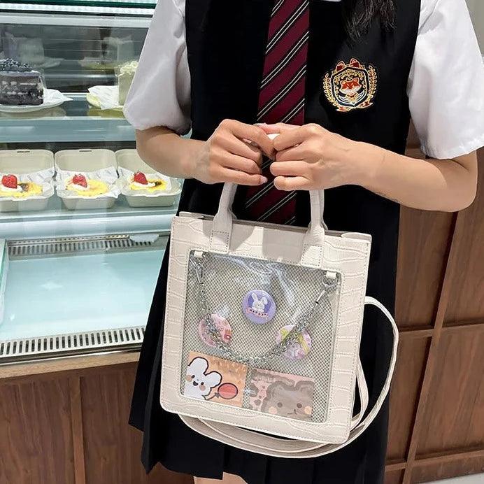 Classy Croc Leather Ita Bag - MoeMoeKyun