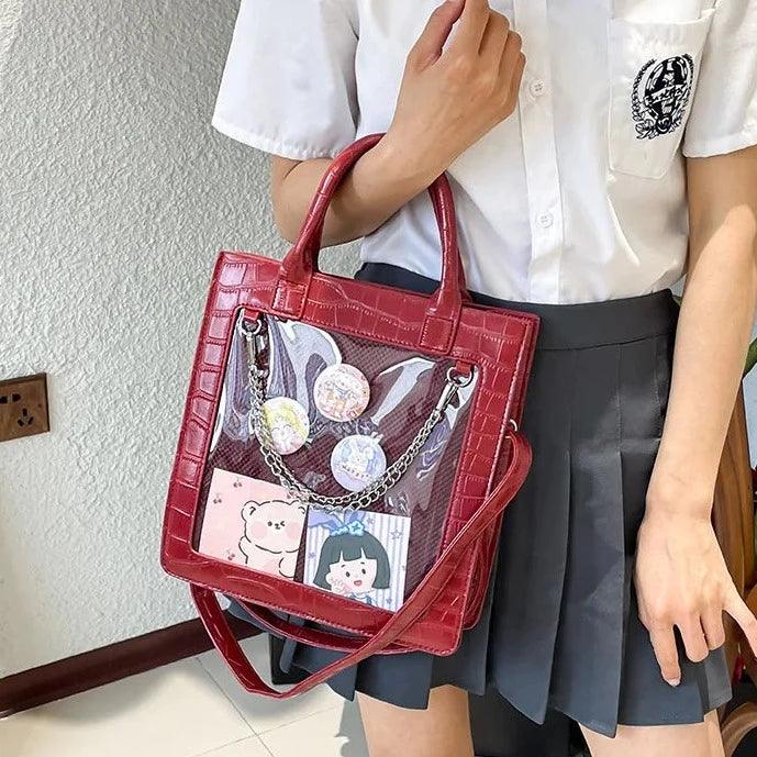 Classy Croc Leather Ita Bag - MoeMoeKyun