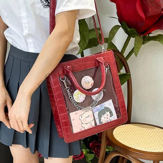 Classy Croc Leather Ita Bag - MoeMoeKyun