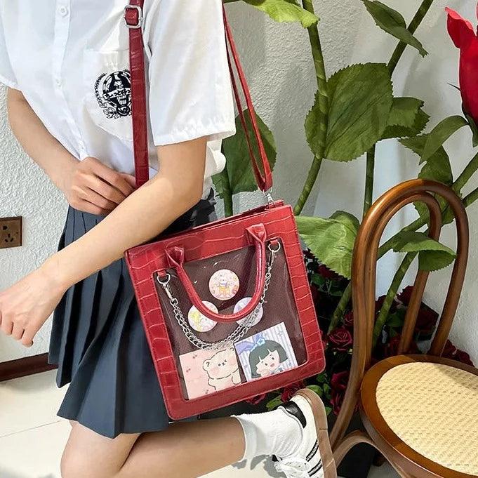 Classy Croc Leather Ita Bag - MoeMoeKyun