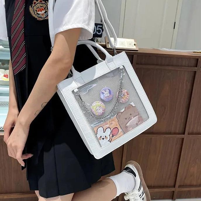 Classy Croc Leather Ita Bag - MoeMoeKyun