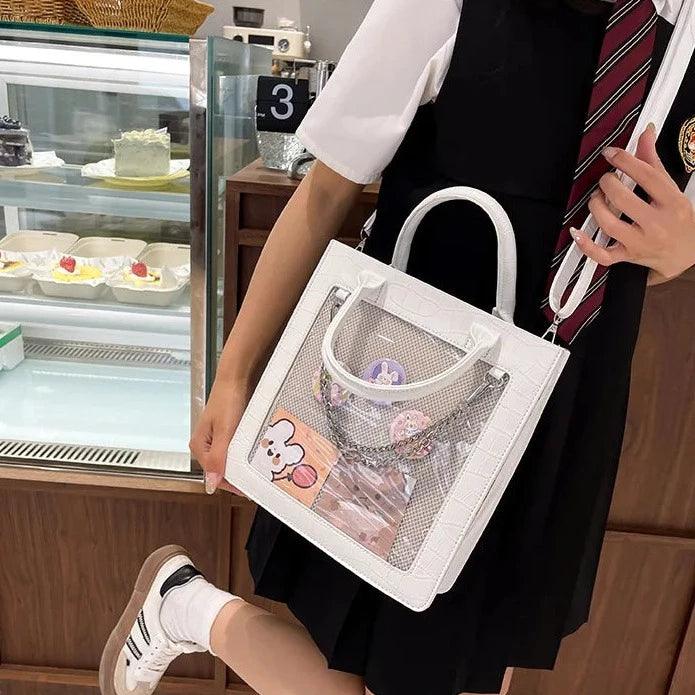 Classy Croc Leather Ita Bag - MoeMoeKyun