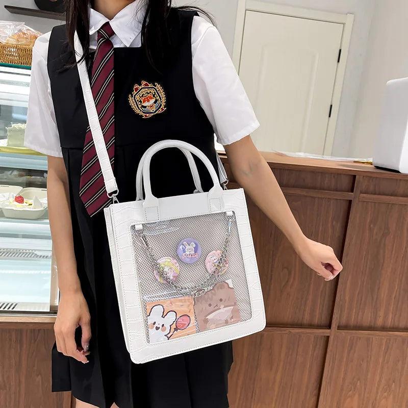 Classy Croc Leather Ita Bag - MoeMoeKyun