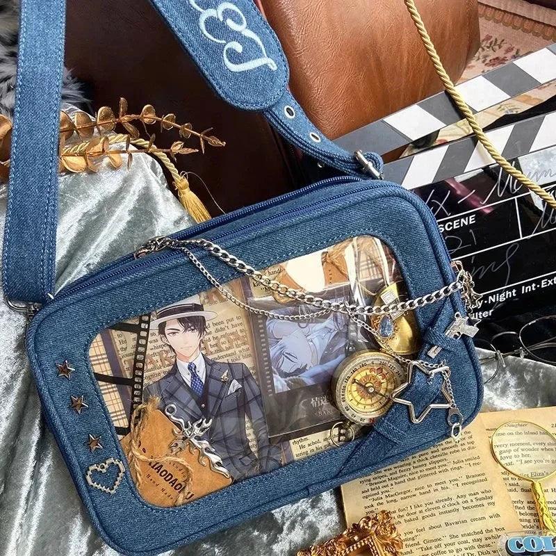 Denim Crossbody Ita Bag - MoeMoeKyun