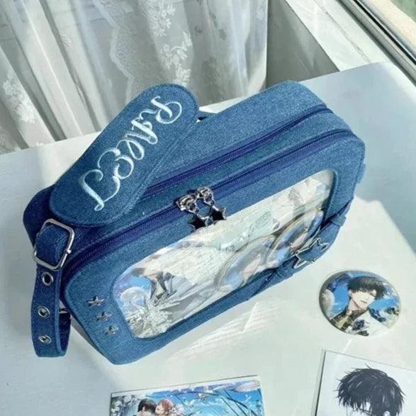 Denim Crossbody Ita Bag - MoeMoeKyun