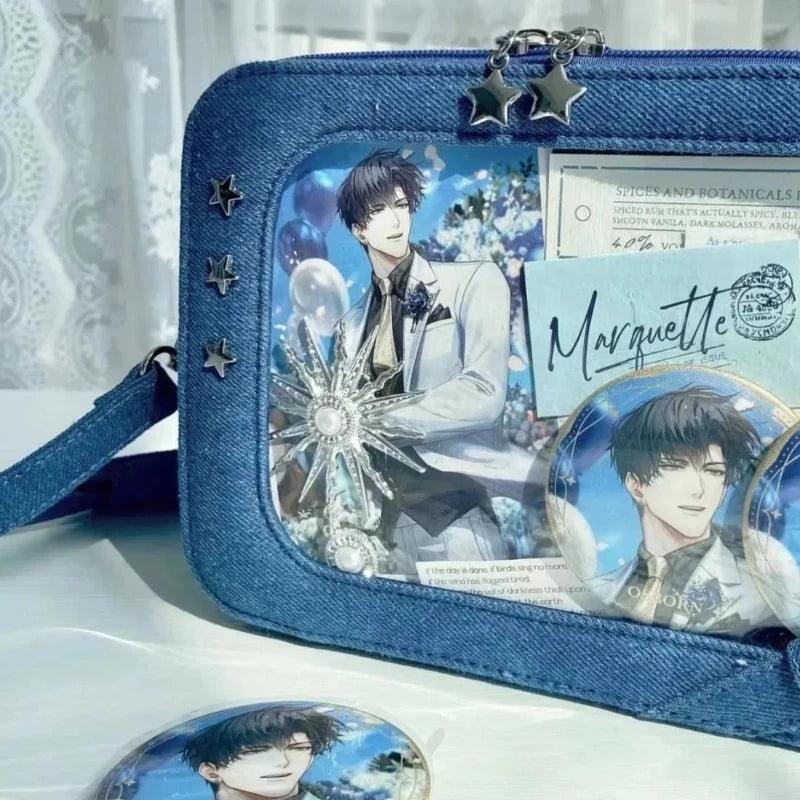 Denim Crossbody Ita Bag - MoeMoeKyun