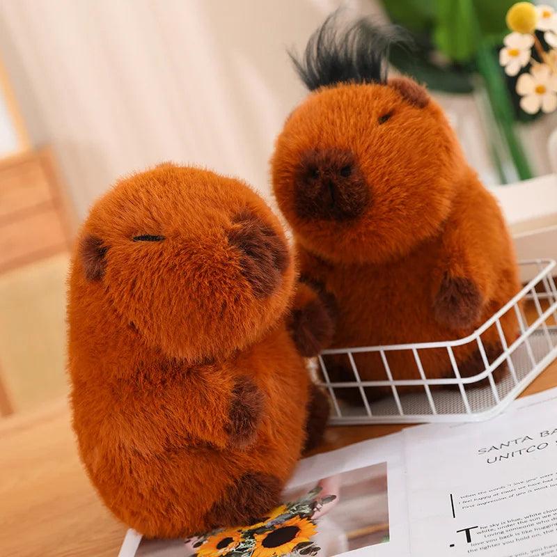 Fluffy Brown Capybara Plush Toys | New - MoeMoeKyun