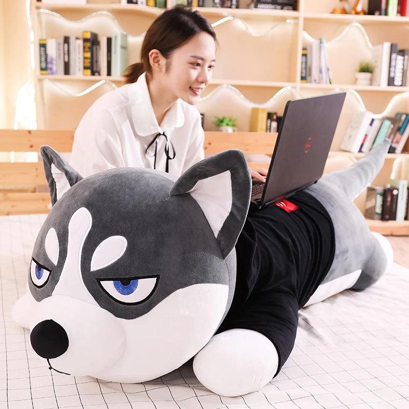 Giant Husky in a Sweater Plushie - MoeMoeKyun