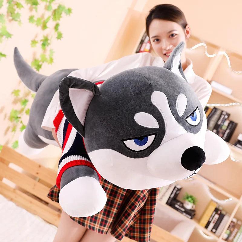 Giant Husky in a Sweater Plushie - MoeMoeKyun