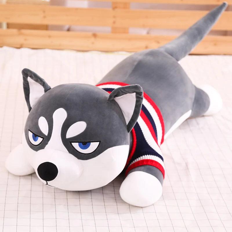 Giant Husky in a Sweater Plushie - MoeMoeKyun