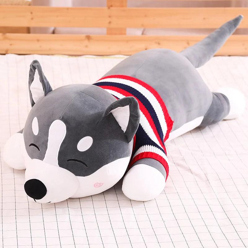 Giant Husky in a Sweater Plushie - MoeMoeKyun