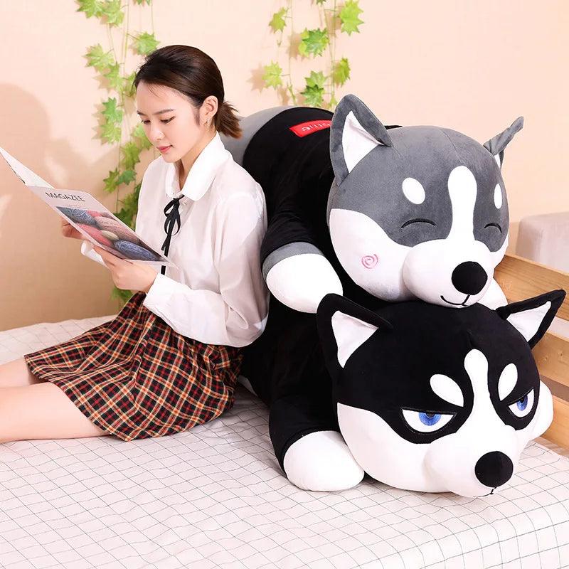 Giant Husky in a Sweater Plushie - MoeMoeKyun