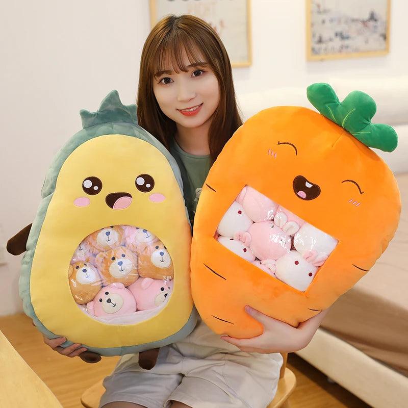 Happy Fruit Bag Plushies - MoeMoeKyun