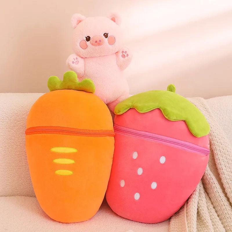 Kawaii Fruity Pig & Rabbit Plushies - MoeMoeKyun