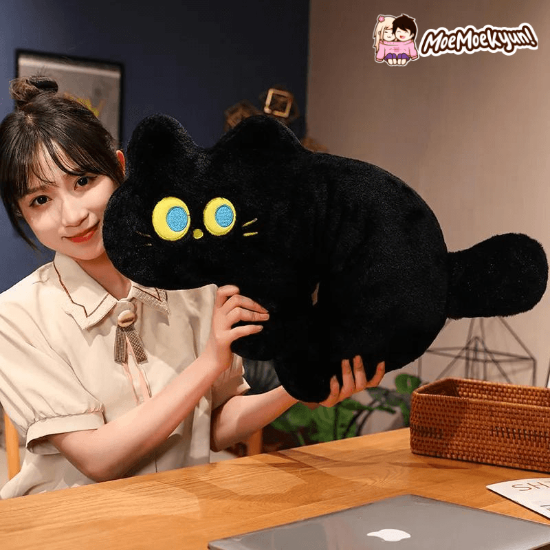 Midnight Mochi - The Enchanting Black Cat Plushie - MoeMoeKyun