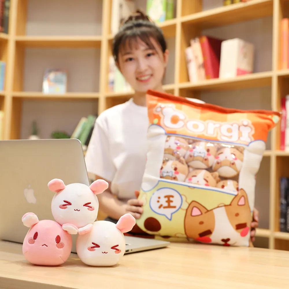 Plush Candy Bag with Small Soft Animal Toys - MoeMoeKyun