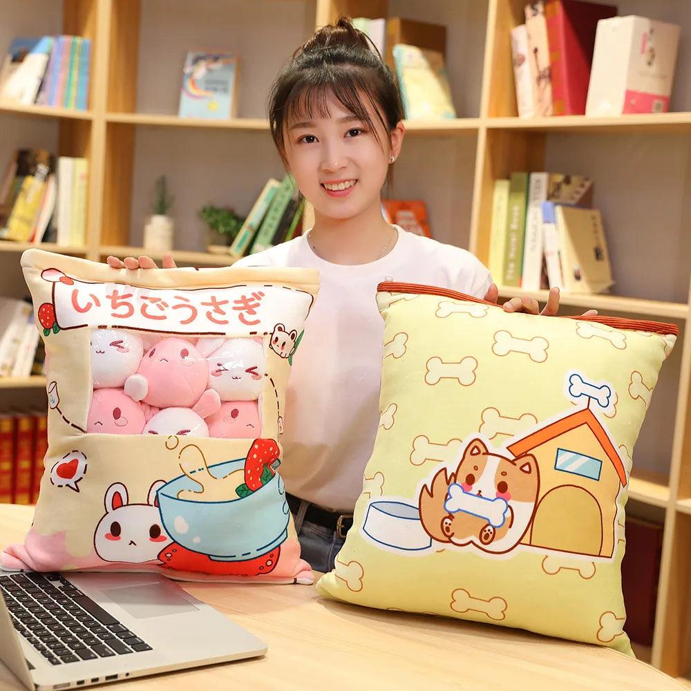 Plush Candy Bag with Small Soft Animal Toys - MoeMoeKyun