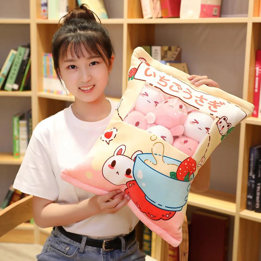 Plush Candy Bag with Small Soft Animal Toys - MoeMoeKyun