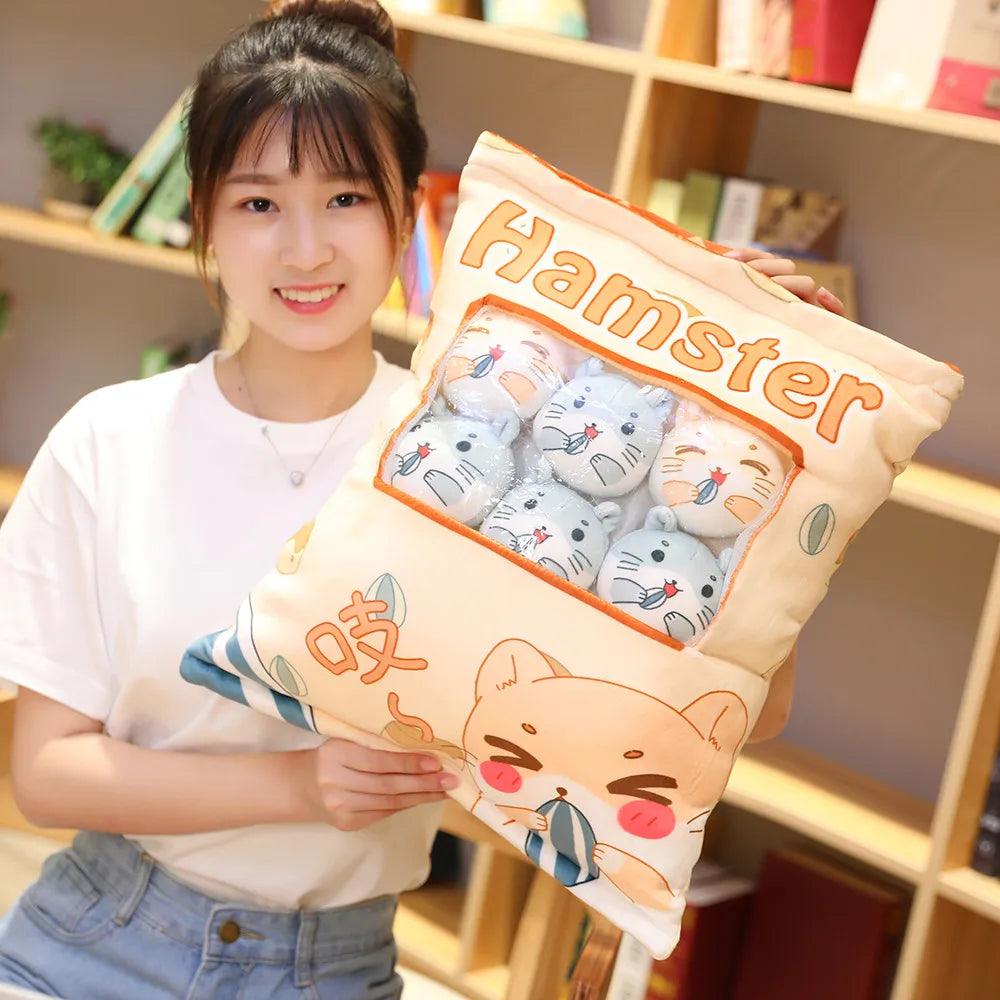 Plush Candy Bag with Small Soft Animal Toys - MoeMoeKyun