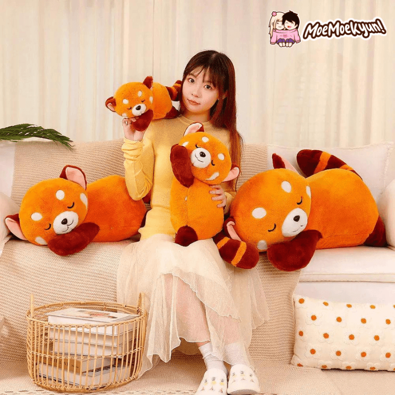 Slepping Red Panda Plush Toys - MoeMoeKyun