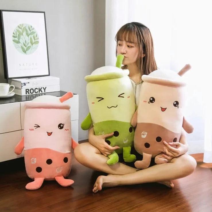 Smily Milk Bubble Tea Plushies - MoeMoeKyun