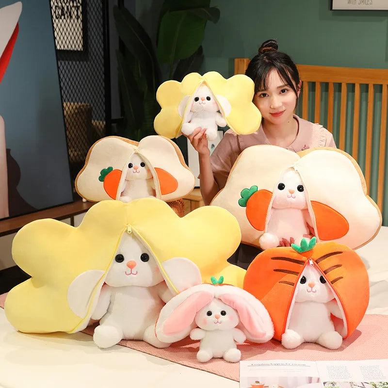 Sneaky Transformable Rabbit Plushies - MoeMoeKyun