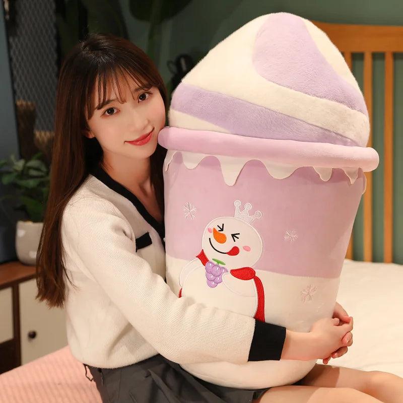 Snowman Ice Cream Plush Toys - MoeMoeKyun