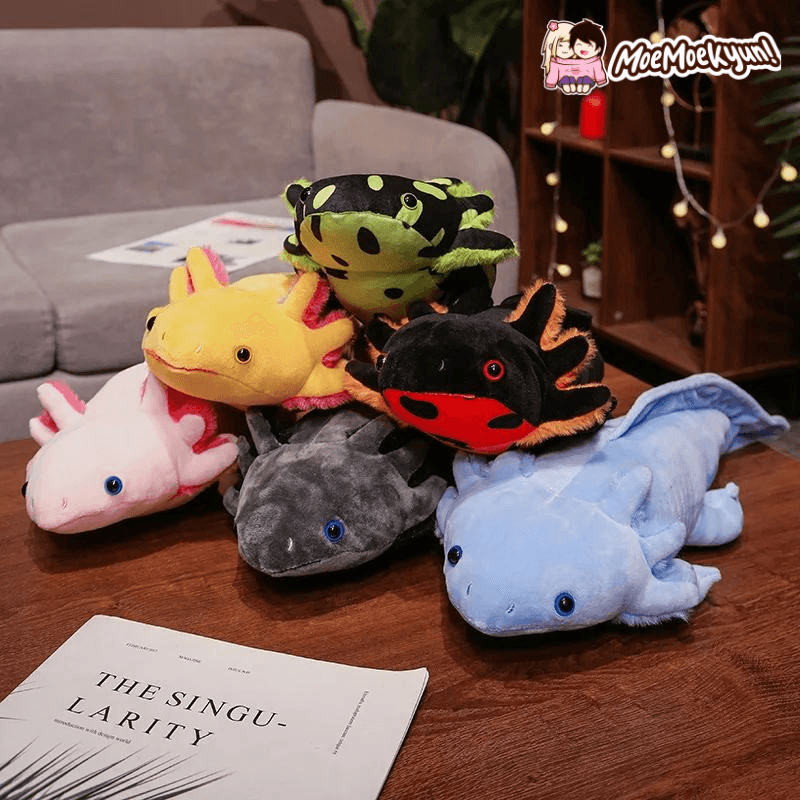 Soft Colorful Axolotl Plushies - MoeMoeKyun