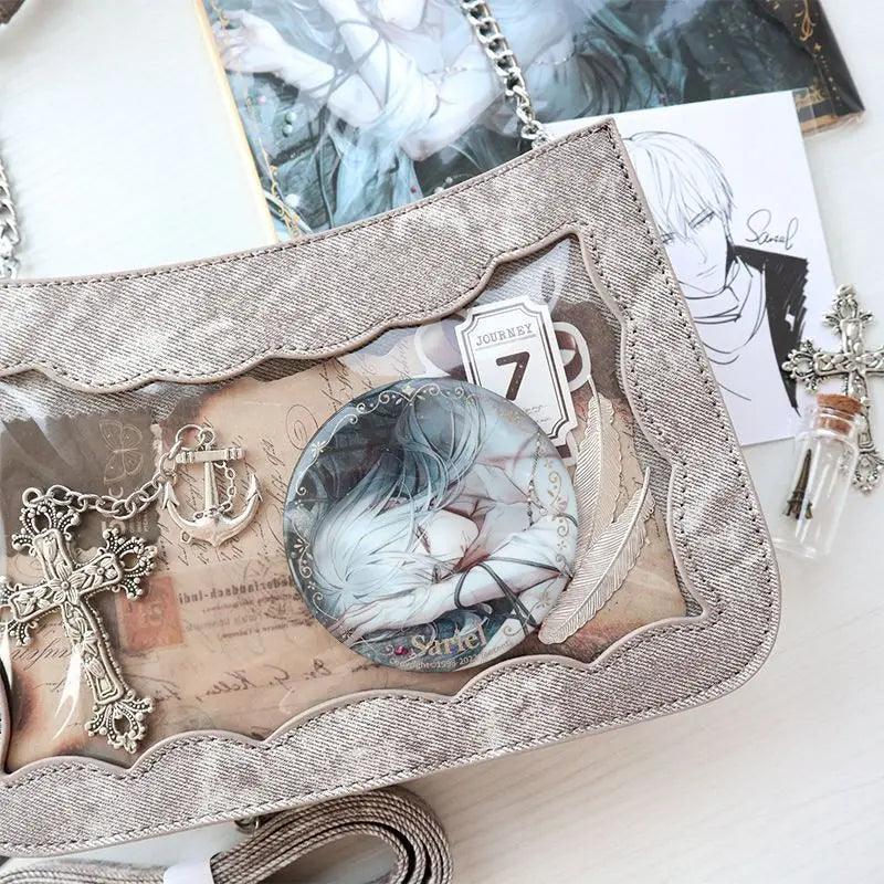 Vegan leather Ita Bag with Denim pattern - MoeMoeKyun